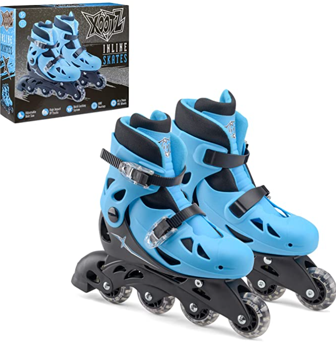 Stuf Xoom 2 Garçon Kinder-Inliner Roller Inline-Skates Taille Réglable Bleu