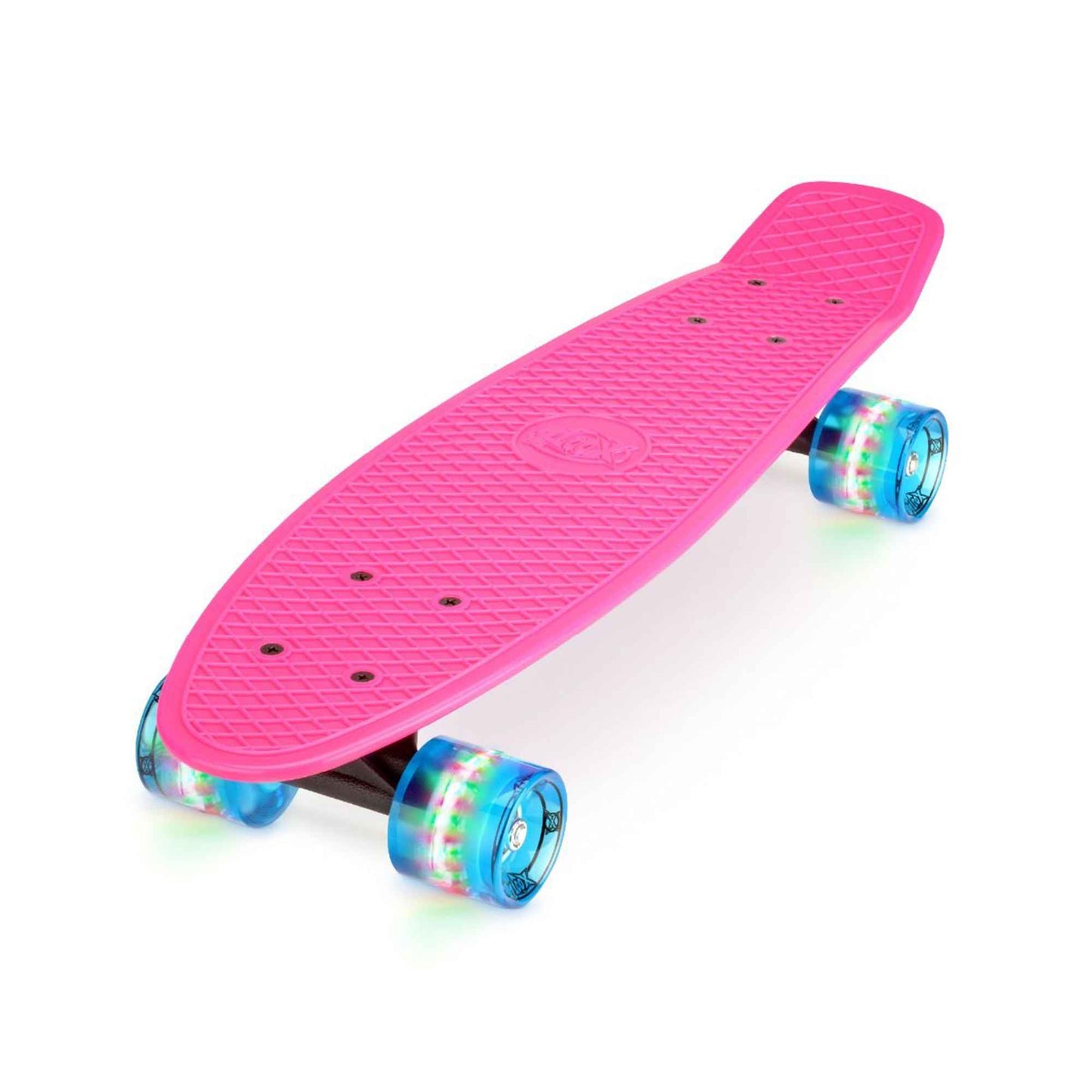 Xootz Kid's 22" Retro Plastic Skateboard with LED Light Up Wheels