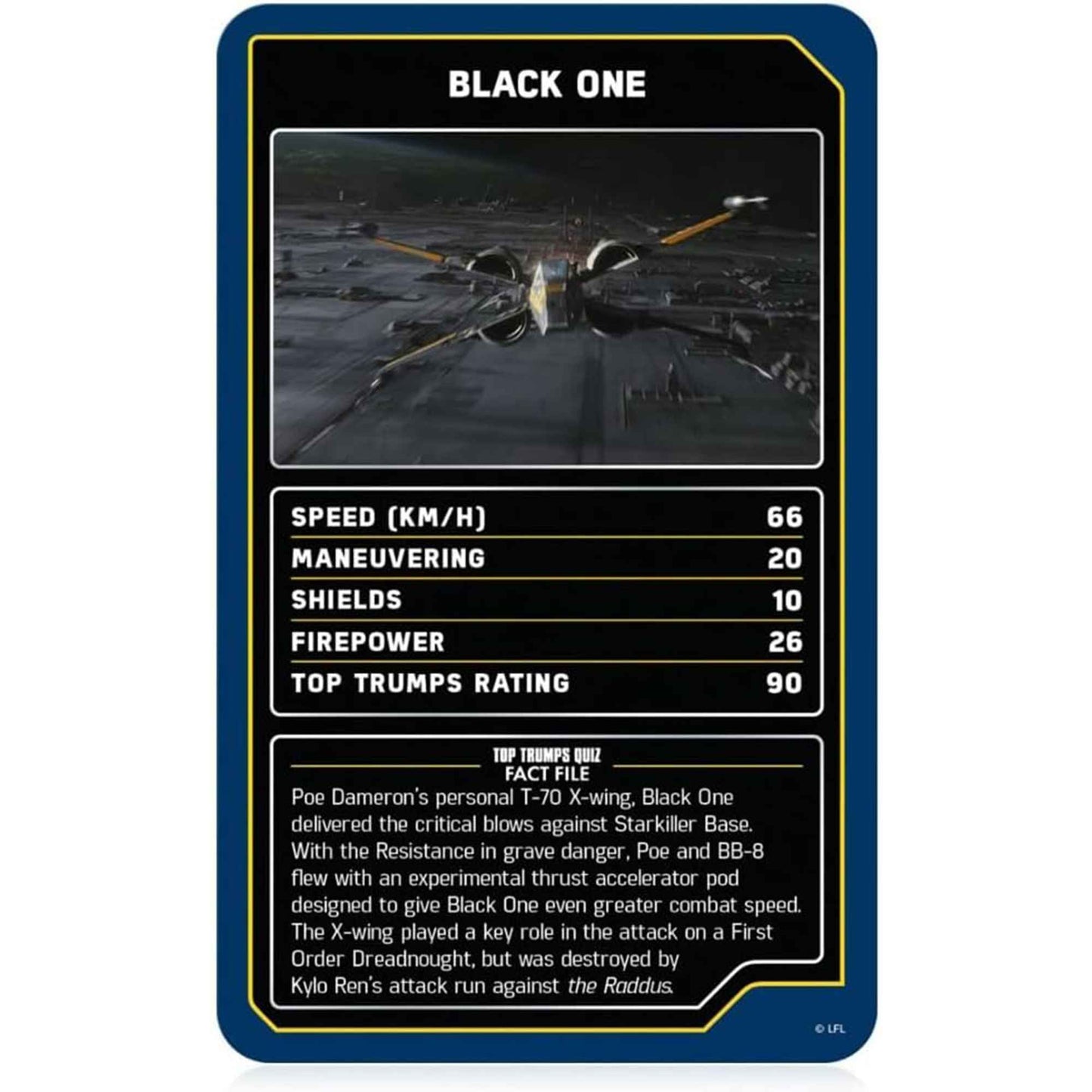 Star Wars Starships Top Trumps Card Game