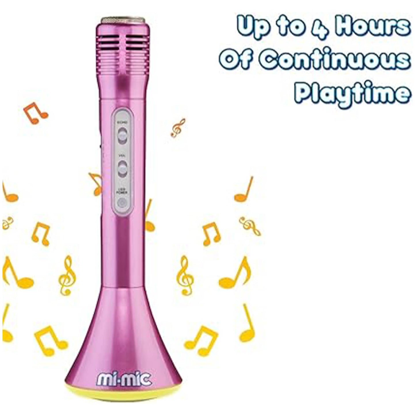 Mi-Mic Karaoke Microphone Speaker with Wireless Bluetooth and LED Lights