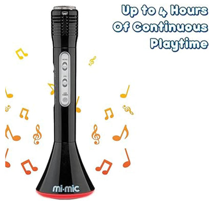 Mi-Mic Karaoke Microphone Speaker with Wireless Bluetooth and LED Lights