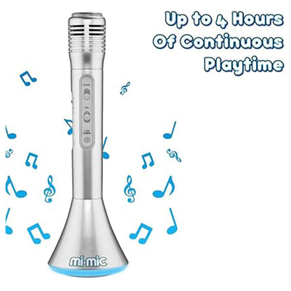 Mi-Mic Karaoke Microphone Speaker with Wireless Bluetooth and LED Lights