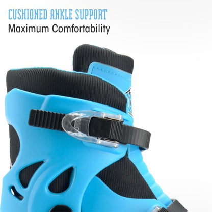 XOOTZ® Inline Roller Skates Blue (Small) 4 Wheels Skates