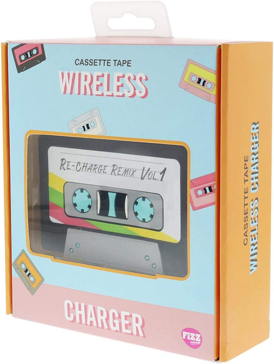 Fizz Creations Wireless Charger Cassette, Multi-Colour Colour, 13cm x 15cm x 4.